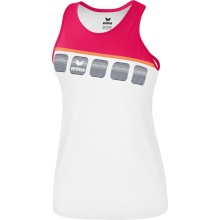 Erima Sport-Tank 5C weiß/peachrosa Damen