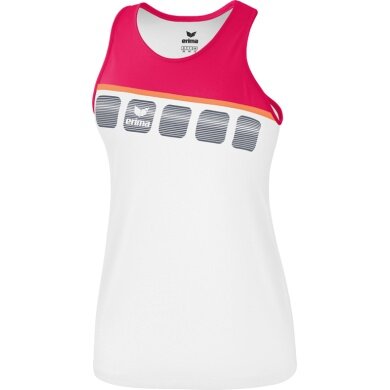 Erima Sport-Tank 5C weiß/peachrosa Damen