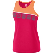 Erima Sport-Tank 5C rosa/peach/weiß Damen