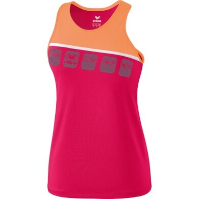 Erima Sport-Tank 5C rosa/peach/weiß Damen