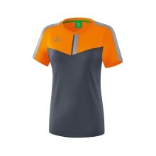 Erima Sport-Shirt Squad grau/orange Damen