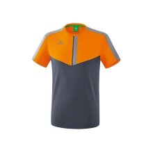 Erima Sport-Tshirt Squad (100% Polyester) orange/grau Jungen