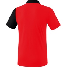 Erima Sport-Polo 5C (100% Polyester) rot/schwarz Herren