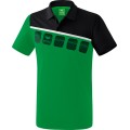 Erima Spprt-Polo 5C (100% Polyester) grün/schwarz Herren