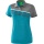 Erima Spprt-Polo 5C (100% Polyester) blau/grau melange/weiß Damen