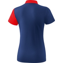 Erima Spprt-Polo 5C (100% Polyester) navyblau/rot Damen