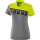 Erima Spprt-Polo 5C (100% Polyester) grau melange/lime Damen