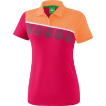 Erima Spprt-Polo 5C (100% Polyester) rosa/peach Damen