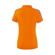 Erima Sport-Polo Squad (100% Polyester) orange/grau Damen