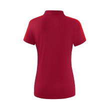 Erima Sport-Polo Squad (100% Polyester) bordeaux/rot Damen