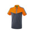 Erima Sport-Polo Squad (100% Polyester) orange/grau Herren