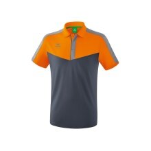 Erima Sport-Polo Squad (100% Polyester) orange/grau Herren