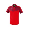 Erima Sport-Polo Squad (100% Polyester) bordeaux/rot Herren