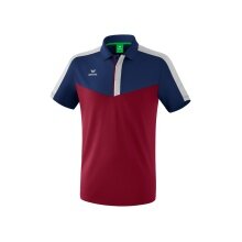 Erima Sport-Polo Squad (100% Polyester) bordeauxrot/navyblau Herren