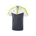 Erima Sport-Polo Squad (100% Polyester) grau/weiss Herren