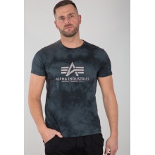 Alpha Industries Tshirt Basic (Baumwolle) Batik grau Herren