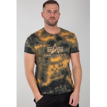 Alpha Industries Tshirt Basic (Baumwolle) Batik braun Herren