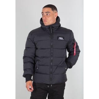 Alpha Industries Winterjacke Hooded Puffer Alpha FD schwarz Herren