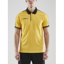 Craft Sport-Polo Pro Control (100% Polyester) gelb/schwarz Herren