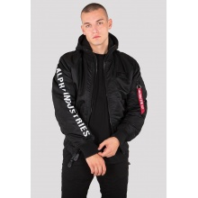 Alpha Industries Fliegerjacke MA-1 D-Tec SE (Special Edition) - winddicht, wasserabweisend - schwarz/reflective Herren