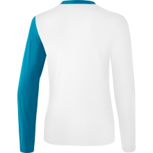 Erima Sport-Langarmshirt 5C (100% Polyester) weiss/blau Damen