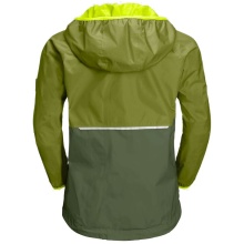 Jack Wolfskin Regenjacke Rainy (wind- und wasserdicht) khaki/grün Kinder