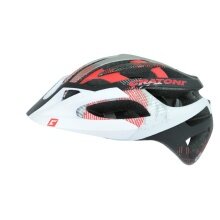 Cratoni Fahrradhelm C-Hawk weiss/schwarz/rot