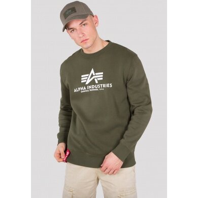 Alpha Industries Pullover Basic (Baumwolle) Sweater dunkelgrün Herren