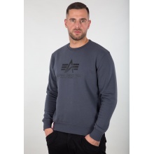 Alpha Industries Pullover Basic (Baumwolle) Sweater dunkelgrau/schwarz Herren