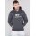 Alpha Industries Kapuzenpullover (Hoodie) Basic Logo grau/weiss Herren