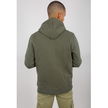 Alpha Industries Kapuzenpullover (Hoodie) Basic Logo olivegrün Herren