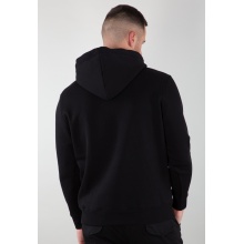 Alpha Industries Kapuzenpullover (Hoodie) reflektierender Print schwarz Herren