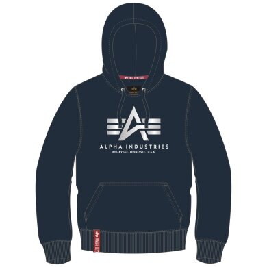 Alpha Industries Kapuzenpullover (Hoodie) reflektierender Print blau Herren