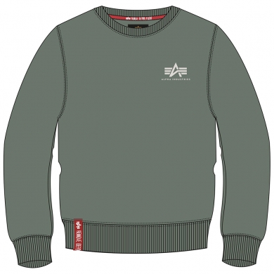 Alpha Industries Pullover Basic (Baumwolle) Small Logo vintagegrün Herren