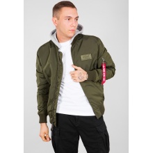 Alpha Industries Fliegerjacke MA-1 TT mit Kapuze dunkelgrün Herren