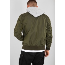 Alpha Industries Fliegerjacke MA-1 TT mit Kapuze dunkelgrün Herren