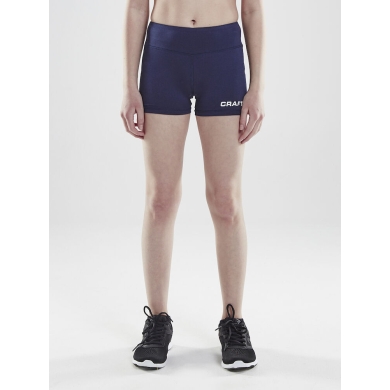 Craft Sport-Tight Squad Hotpants (funktionell Material, enganliegend) kurz navyblau Kinder