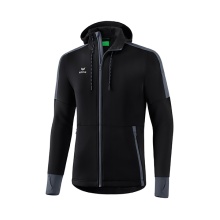 Erima Softshelljacke (sehr weiches und elastisches Funktionsmaterial) schwarz/grau Herren