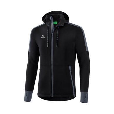 Erima Softshelljacke (sehr weiches und elastisches Funktionsmaterial) schwarz/grau Herren