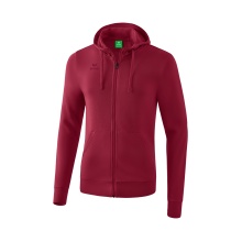 Erima Kapuzensweatjacke Basic bordeauxrot Jungen