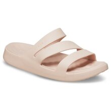 Crocs Sandale Getaway Strappy (leichtes, nahtlos, flexibel) pfirsichrosa Damen