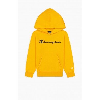 Champion Kapuzenpullover Hoodie Big Logo Print (gefüttert) sonnengelb Jungen