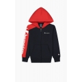 Champion Kapuzenjacke Color Block navyblau/rot Jungen