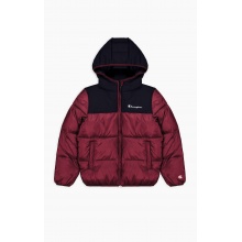 Champion Steppjacke Legacy mit Kapuze Champion Schriftzug am Rücken (warm, gefüttert, winddicht) rot Kinder