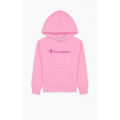 Champion Kapuzenpullover Hoodie Big Logo American Classic (gefüttert) pink Mädchen