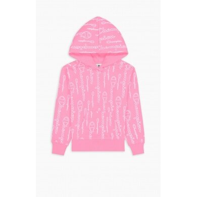 Champion Kapuzenpullover Hoodie American Classic Champion Print (gefüttert) pink Mädchen