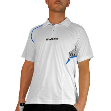 Babolat Tennis-Polo Performance #13 weiss Herren (Gr, S)