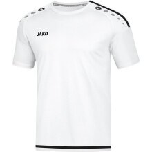 JAKO Sport-Tshirt Trikot Striker 2.0 KA (100% Polyester Keep Dry) weiss/schwarz Jungen