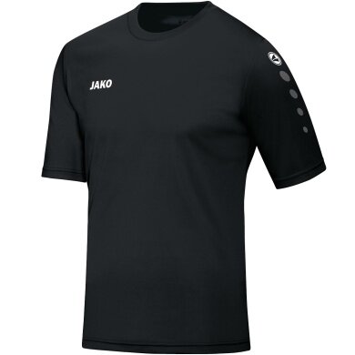 JAKO Sport-Tshirt Trikot Team Kurzarm (100% Polyester) schwarz Jungen