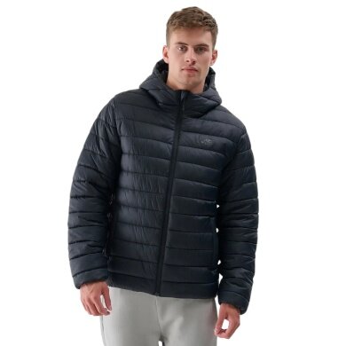 4F Winter-Steppjacke M484 Down Jacket mit Kapuze (wärmend dank Daunenfüllung) schwarz Herren